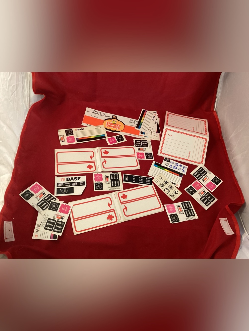 Vintage BASF & Assorted Label Sticker Lot sold as is